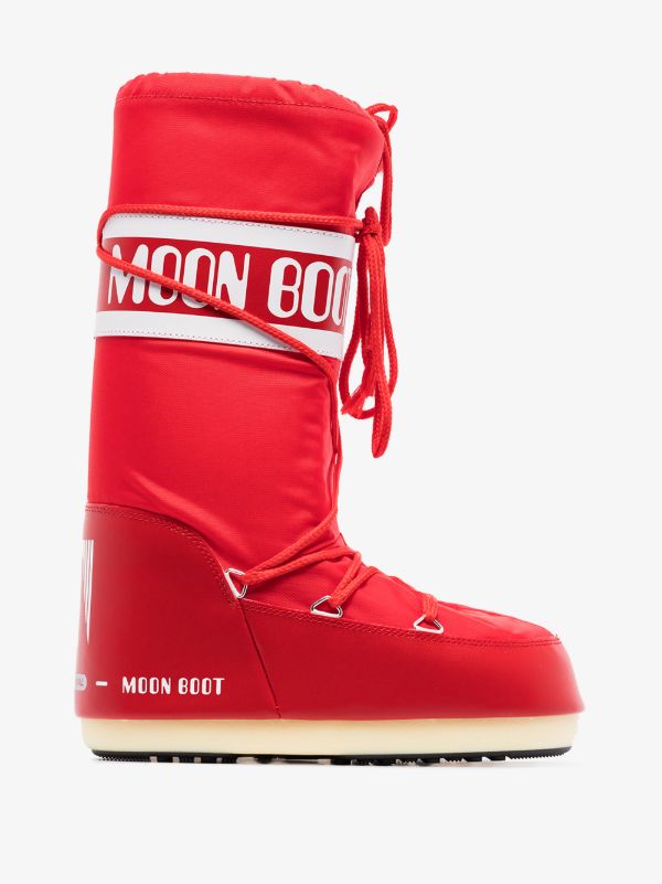 Moon Boot red classic icon snow boots | Browns Ski Footwear