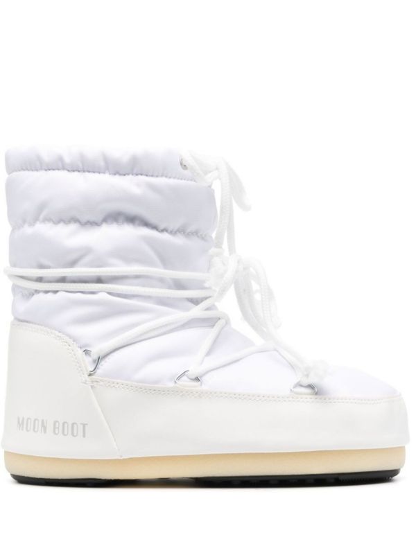 Moon Boot white Icon Light Low nylon boots | Browns Ski Footwear