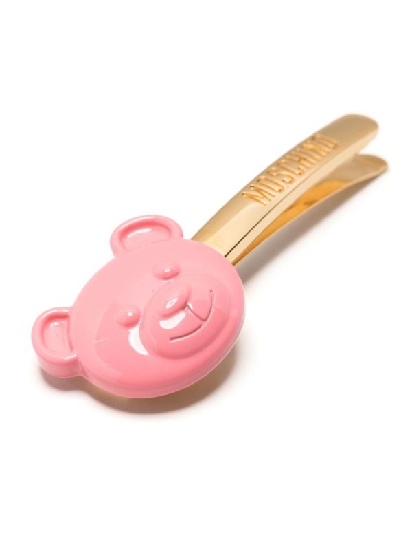 Moschino Gold-tone Teddy Bear Brooch | Browns Brooches & Pins