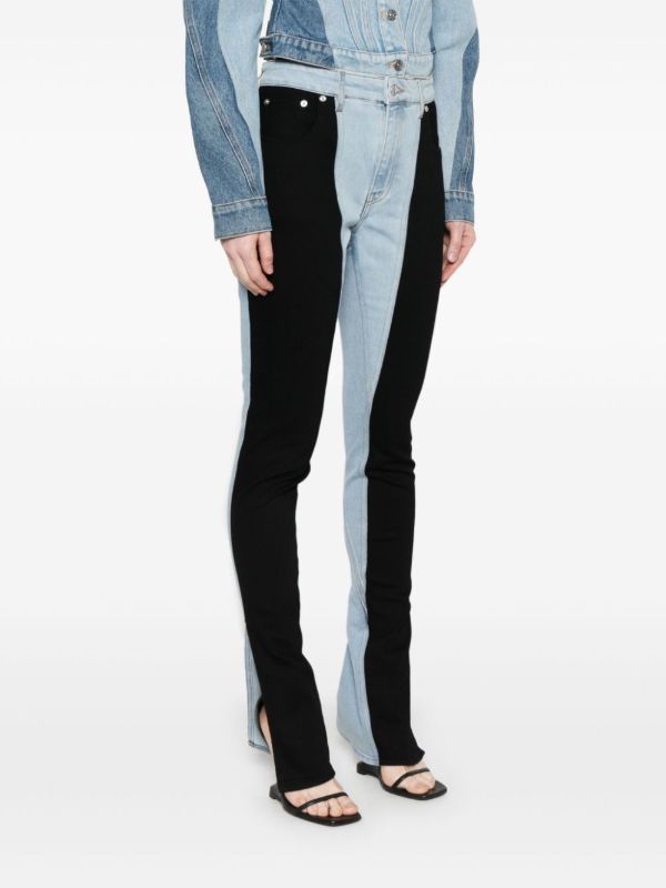 Mugler Bi-Colour Skinny Jeans | Browns Skinny Jeans