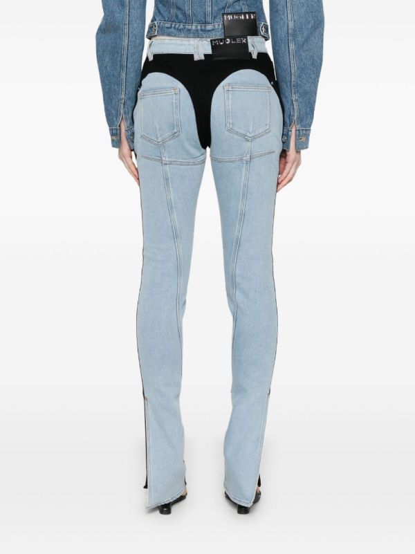 Mugler Bi-Colour Skinny Jeans | Browns Skinny Jeans