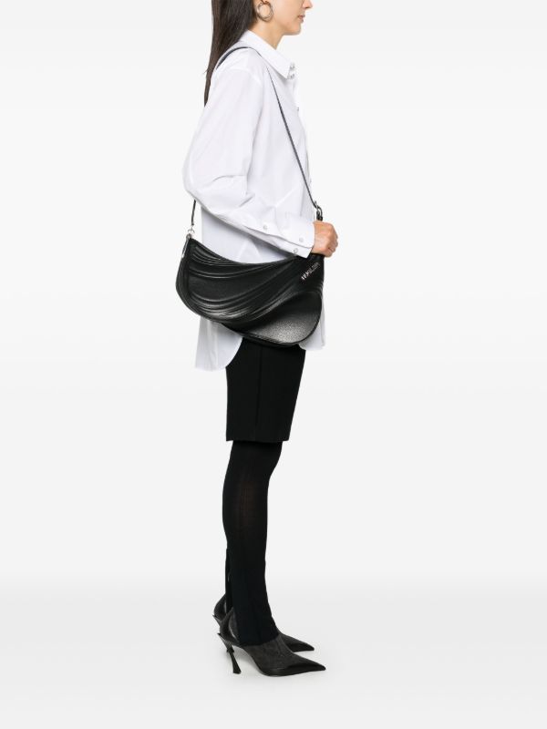 Mugler Black Embossed Spiral Cross Body Bag | Browns Messenger & Crossbody Bags