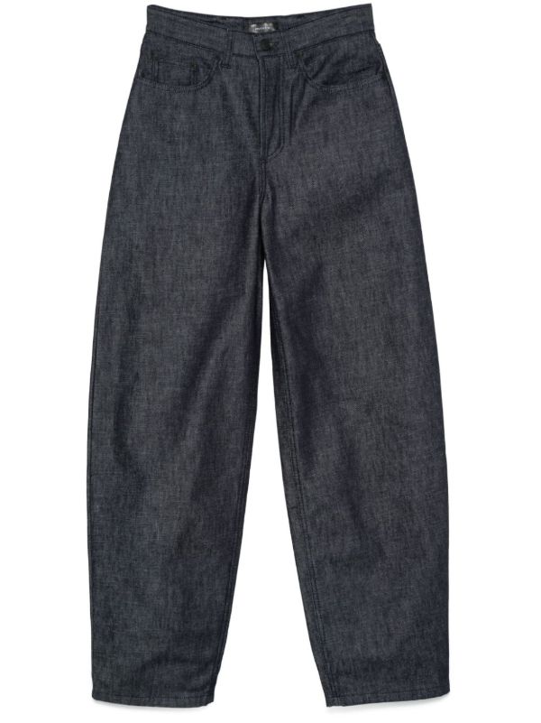 Mugler Blue Lace-up Wide-Leg Jeans | Browns Wide-Leg Jeans