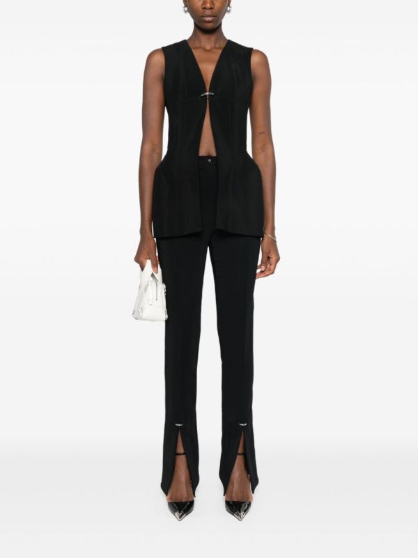 Mugler Corseted Pierced Gilet | Browns Waistcoats & Gilets