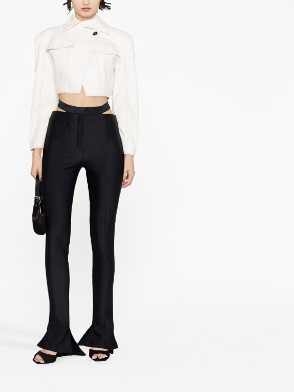 Mugler Cut-out Detail Trousers | Browns Flared & Bell-Bottom Pants