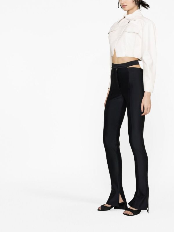 Mugler Cut-out Detail Trousers | Browns Flared & Bell-Bottom Pants
