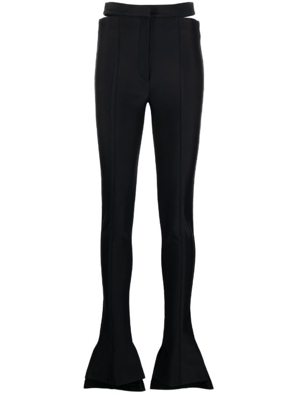 Mugler cut-out detail trousers | Browns Flared & Bell-Bottom Pants