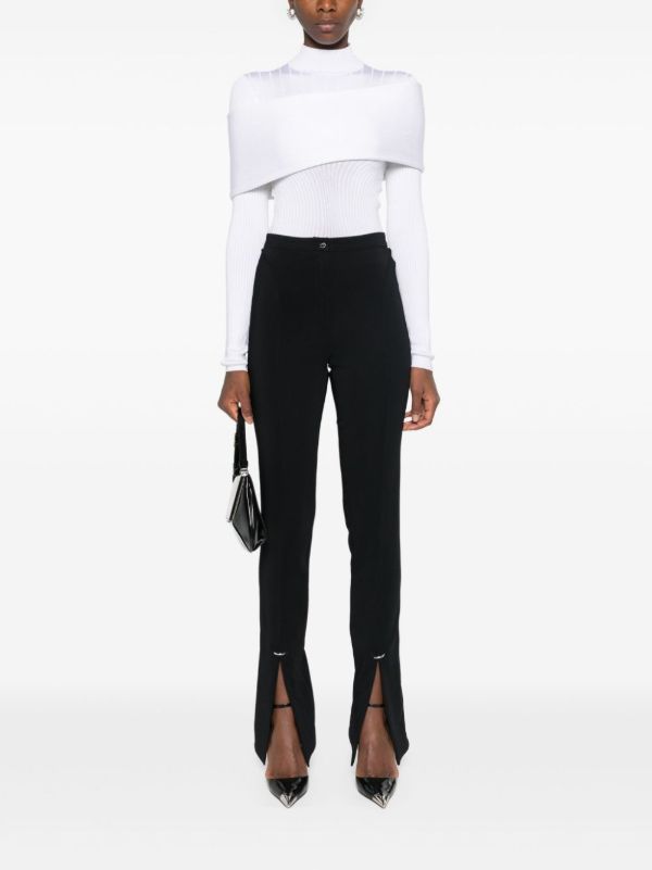 Mugler Knitted Layered Sweater | Browns Knitted Sweaters