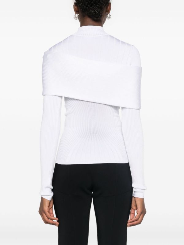 Mugler Knitted Layered Sweater | Browns Knitted Sweaters