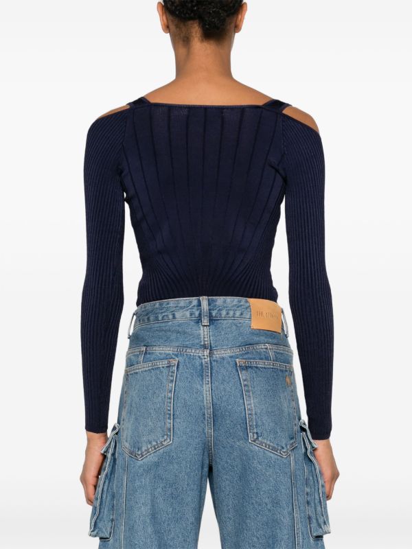 Mugler Sculpting Knit Bodysuit | Browns T-Shirts & Jersey Shirts