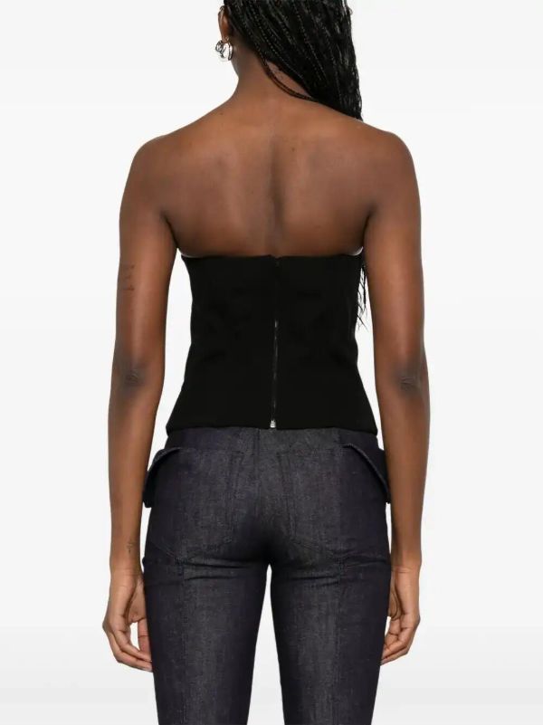 Mugler Sleeveless Corset Top | Browns Vests & Tank Tops