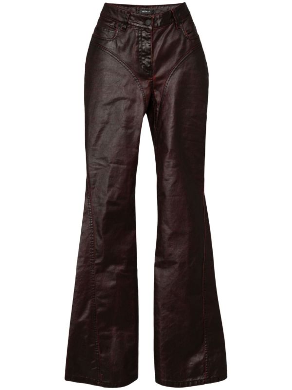 Mugler waxed flared jeans | Browns Bootcut Jeans