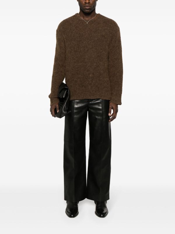Nanushka Brown Tevin Brushed Jumper | Browns Knitted Sweaters