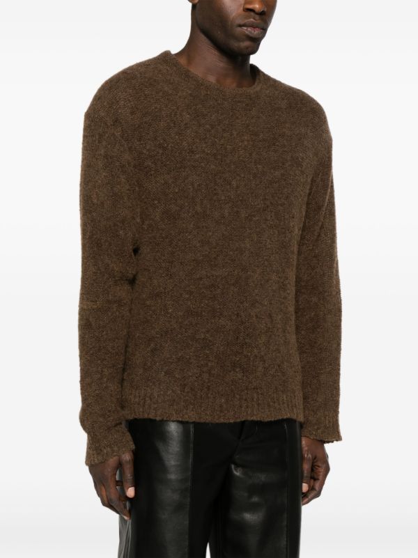 Nanushka Brown Tevin Brushed Jumper | Browns Knitted Sweaters