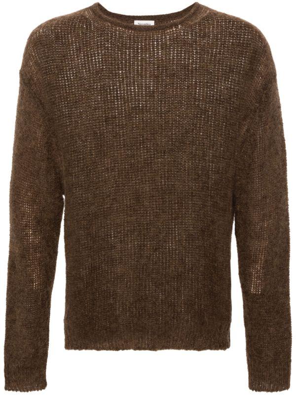 Nanushka Brown Tevin Brushed Jumper | Browns Knitted Sweaters