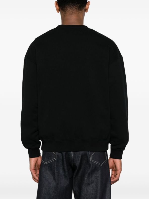 Neighborhood Black Logo-Embroidered Cotton Sweatshirt | Browns Sweatshirts