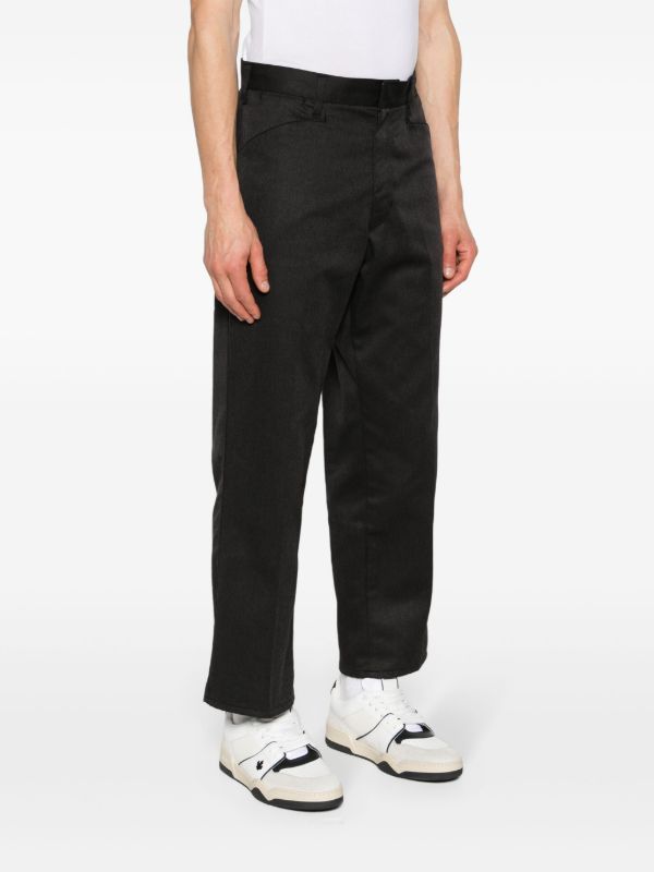Neighborhood Black Mid-Waist Straight Trousers | Browns Regular-Fit & Straight Leg Pants
