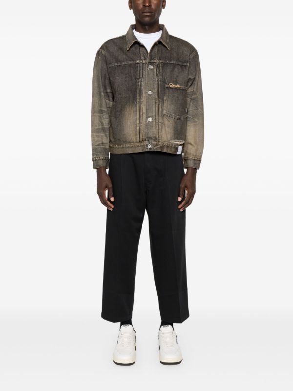 Neighborhood Distressed-effect Denim Jacket | Browns Denim Jackets