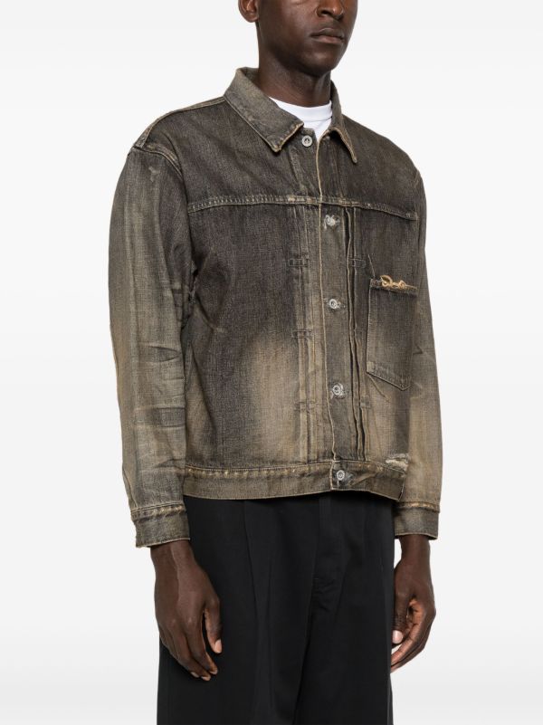 Neighborhood Distressed-effect Denim Jacket | Browns Denim Jackets