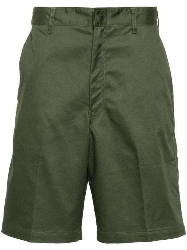 Neighborhood Green Pressed-Crease Chino Shorts | Browns Khaki Shorts