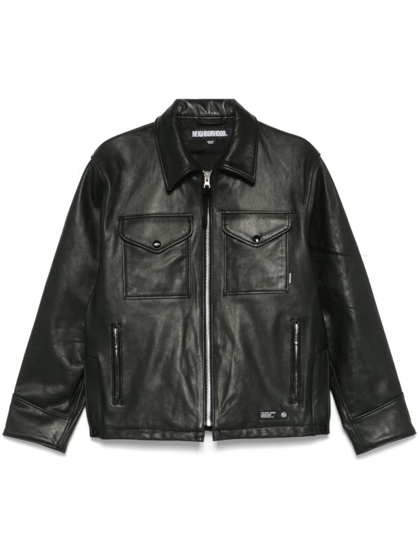 Neighborhood leather jacket | Browns Leather Jackets