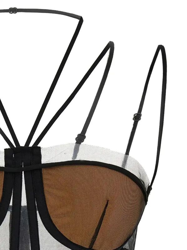 Nensi Dojaka Sheer-panelled Corset Top | Browns Vests & Tank Tops