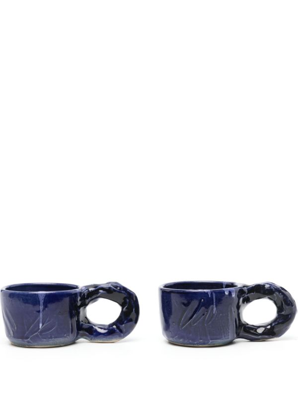 NIKO JUNE Blue Studio Ceramic Cup Set | Browns Cups & Tea Sets