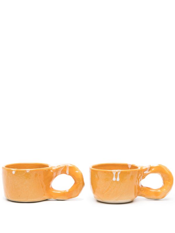 NIKO JUNE Orange Studio Ceramic Cup Set | Browns Cups & Tea Sets