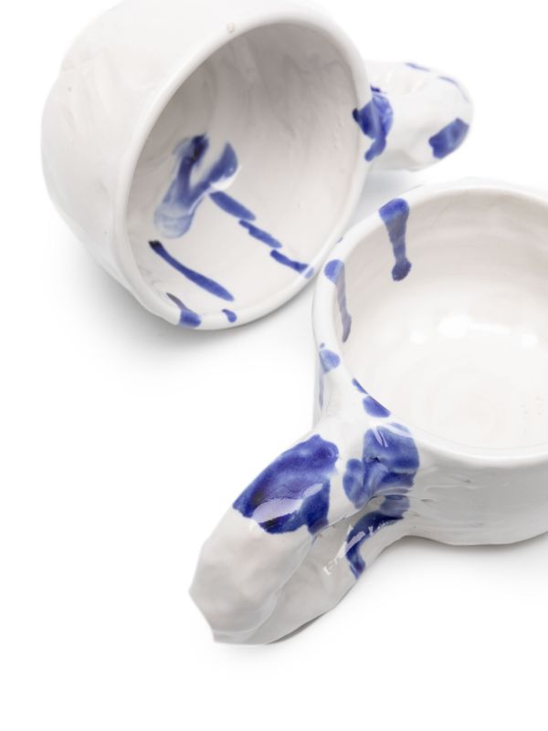 NIKO JUNE White Studio Ceramic Cup Set | Browns Cups & Tea Sets