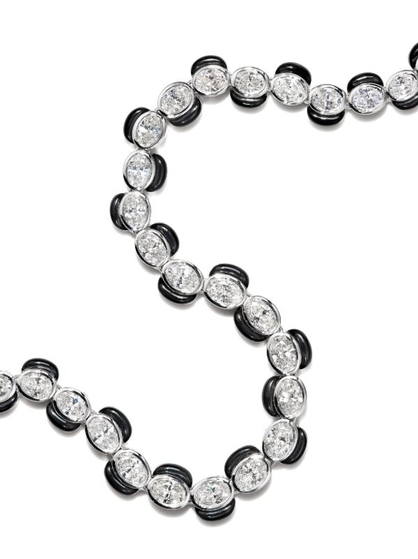 Nikos Koulis 18K White Gold Oui Diamond Necklace | Browns Fine Necklaces