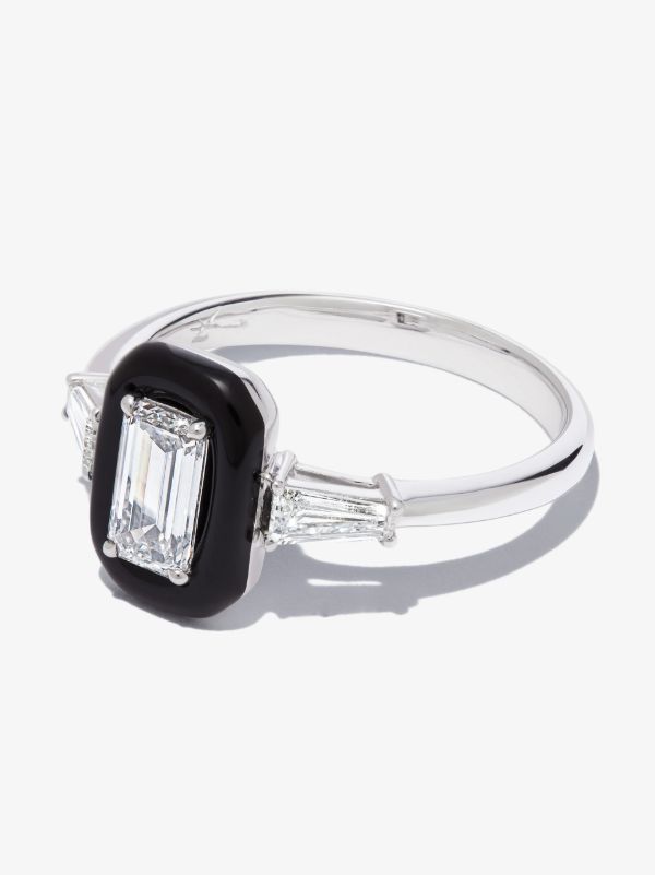 Nikos Koulis 18K white gold Oui diamond ring | Browns Fine Rings