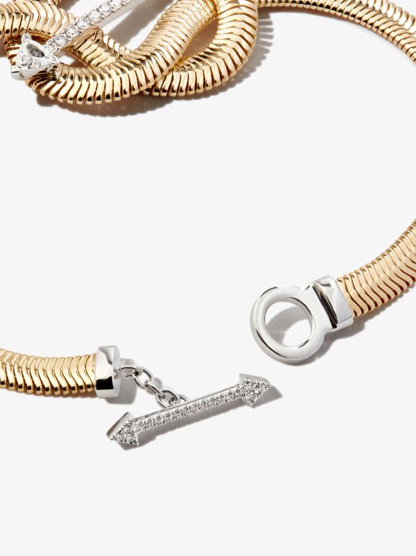 Nikos Koulis 18K Yellow Gold Feelings Diamond Bracelet | Browns Fine Bracelets