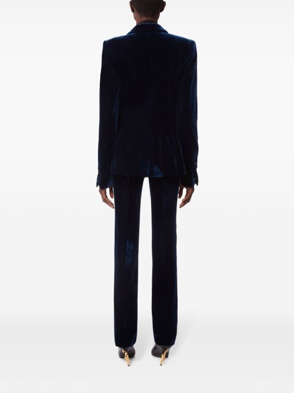 Nina Ricci Single-breasted Velvet Blazer | Browns Blazers