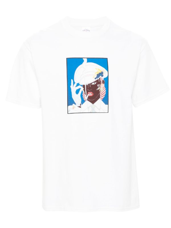 NOAH NY X Antonio Lopez White Illustration-Print T-Shirt | Browns T-Shirts & Jersey Shirts