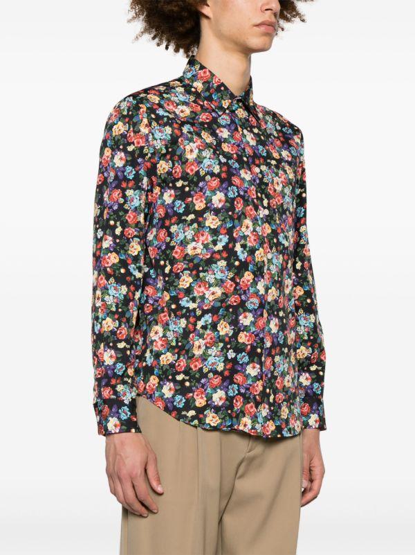 NOAH NY X The Cure Black Floral-Print Shirt | Browns Shirts