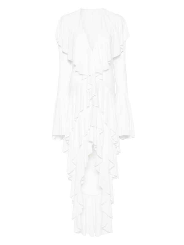 Norma Kamali asymmetric long-sleeve dress | Browns Cocktail & Party Dresses