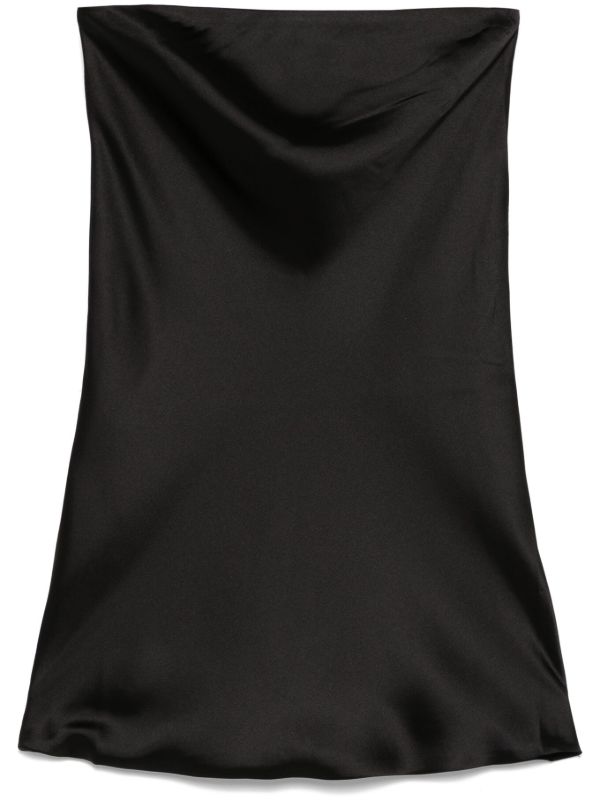 Norma Kamali Black Bias-Cut Strapless Dress | Browns Cocktail & Party Dresses
