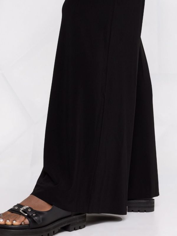 Norma Kamali Black Elephant Wide-leg Trousers | Browns High Waisted Pants