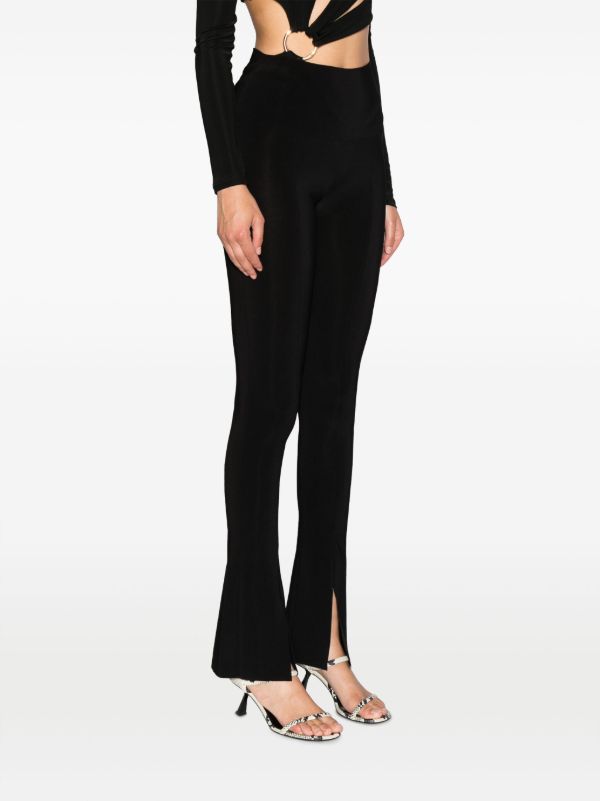 Norma Kamali Black Spat Flared Leggings | Browns Leggings