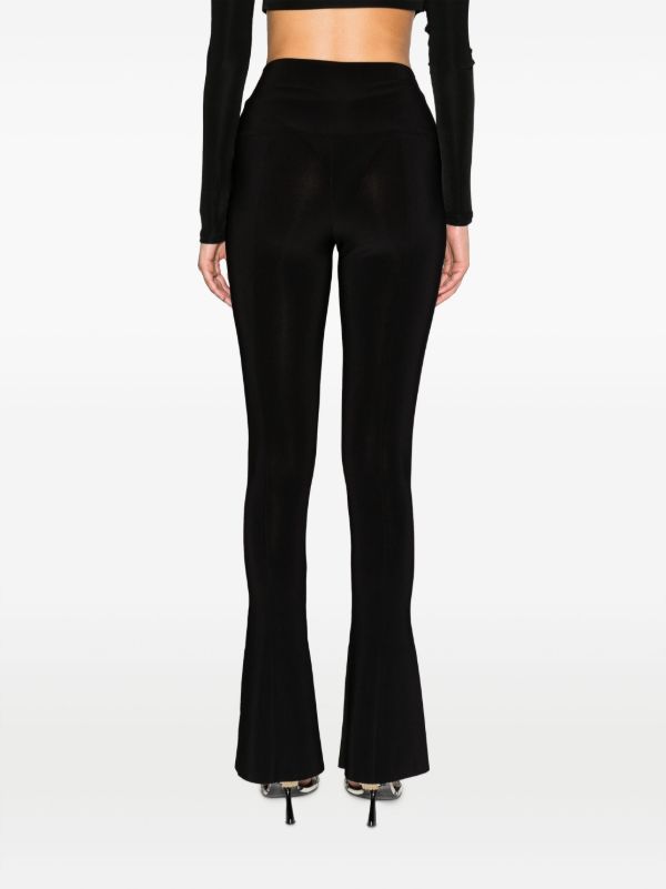 Norma Kamali Black Spat Flared Leggings | Browns Leggings