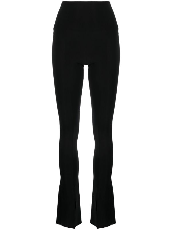 Norma Kamali black Spat flared leggings | Browns Leggings