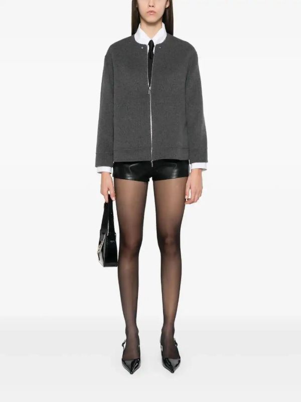 Norma Kamali Faux-leather Mini Shorts | Browns Leather & Faux Leather Shorts