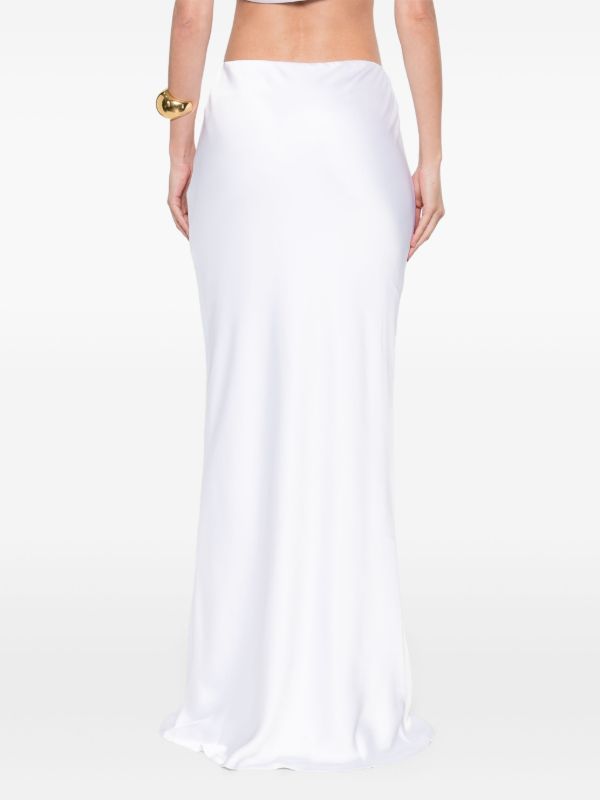Norma Kamali White Obie Maxi Skirt | Browns Straight Skirts