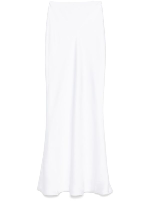 Norma Kamali White Obie Maxi Skirt | Browns Straight Skirts