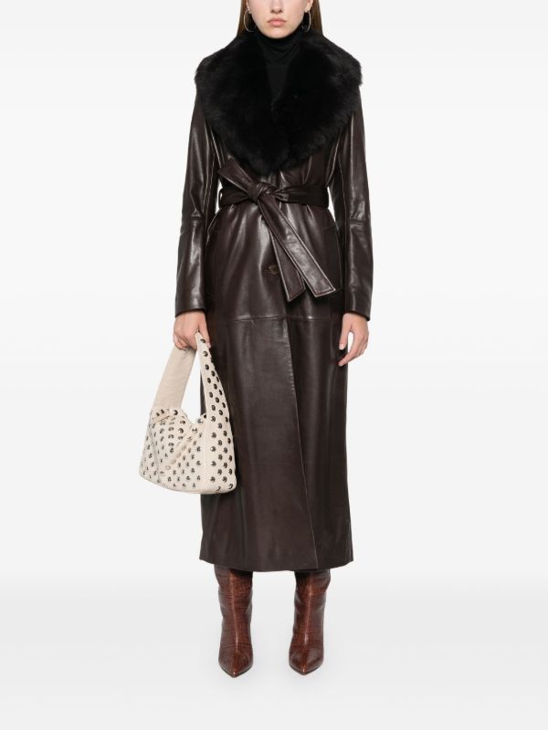 Nour Hammour Dakota Coat | Browns Leather Coats