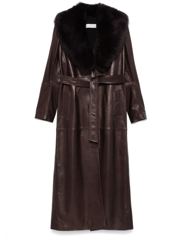 Nour Hammour Dakota Coat | Browns Leather Coats