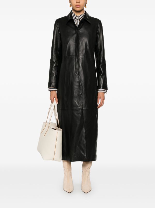Nour Hammour Gothan Leather Coat | Browns Leather Coats