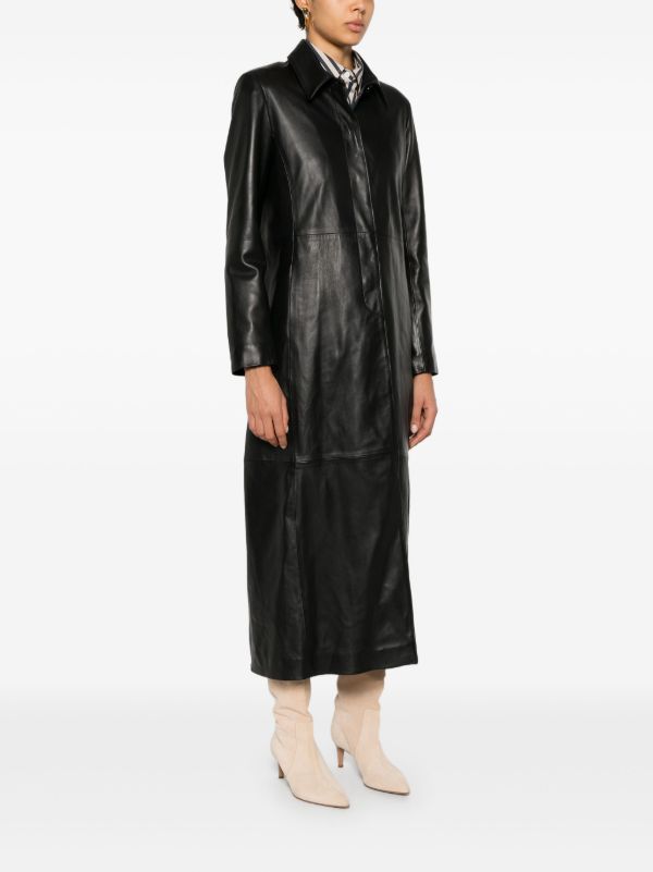 Nour Hammour Gothan Leather Coat | Browns Leather Coats