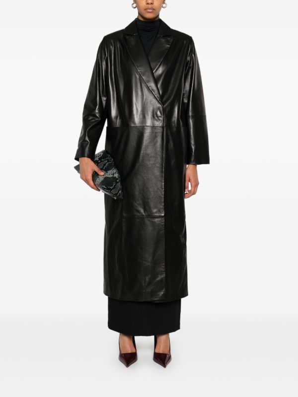 Nour Hammour Leather Coat | Browns Leather Coats