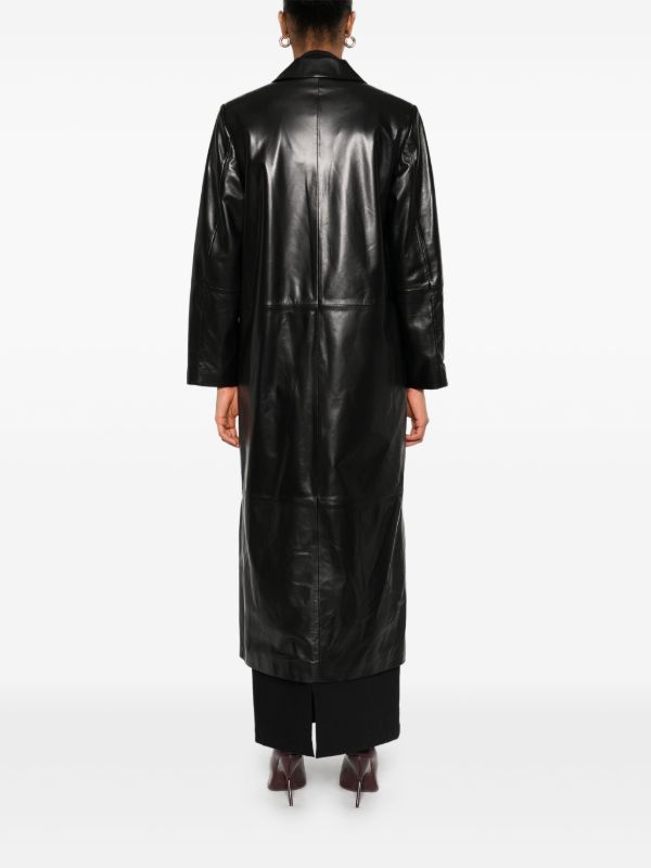 Nour Hammour Leather Coat | Browns Leather Coats